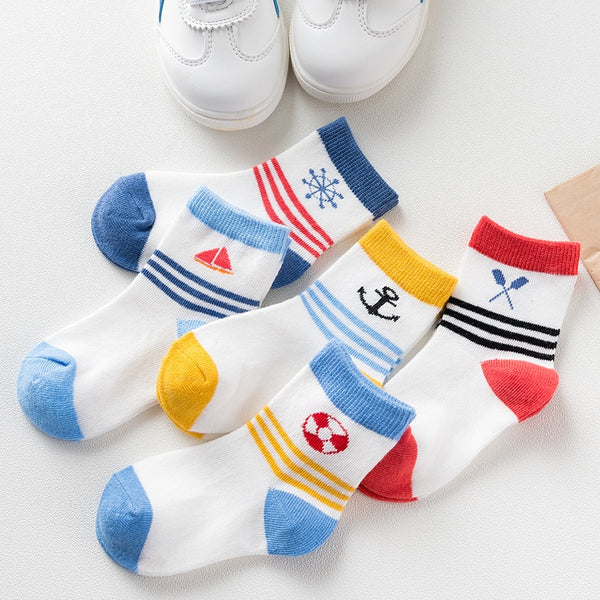 5 Pair/lot Baby Boy Socks