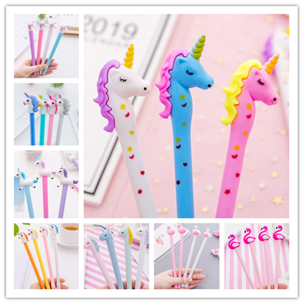Unicorn Flamingos Gel Pen