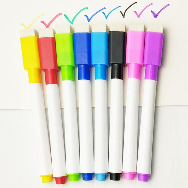 5Pcs Colorful Markers With Eraser