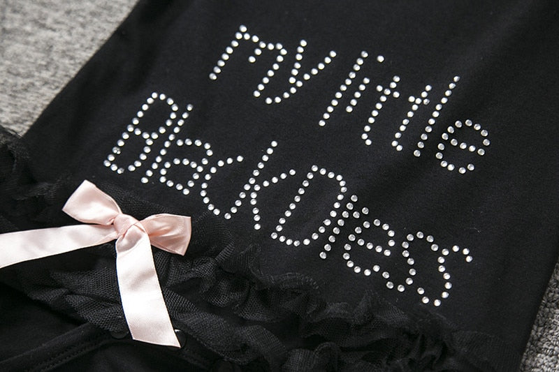 My Little Black Dress Baby Romper The Children's Planner Store My Little Black Dress Baby Romper The Children's Planner Store